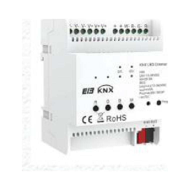 LKNXA003 Rail Mount 4-Load Constant Voltage Dimming Actuator — KNX DIN rail · 4 × constant-voltage LED channels, Dubai UAE