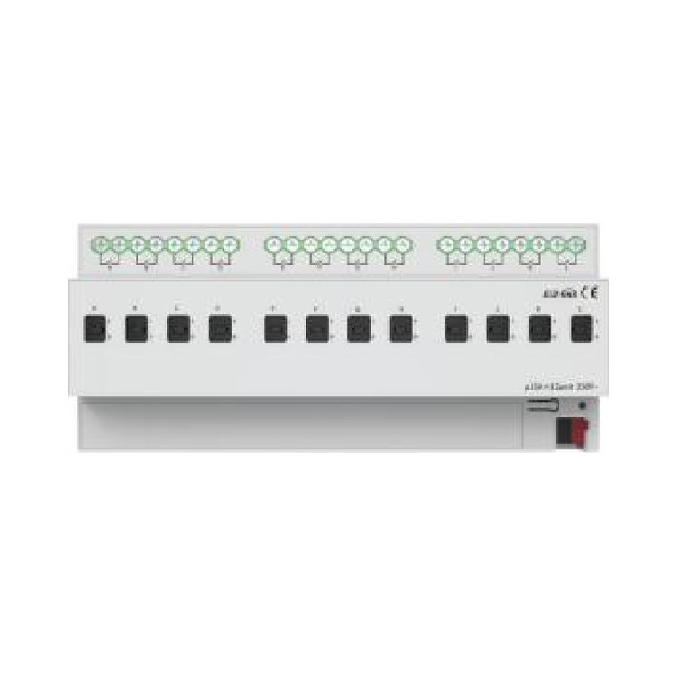 LKNXA007 Rail Mount 12-Load Switch Actuator — KNX DIN rail · 12 × 16 A channels, Dubai UAE