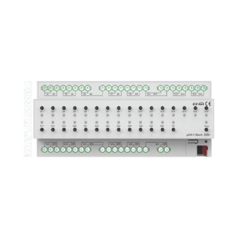 LKNXA009 DIN-Rail 28-Load 10 A Switch Actuator — KNX DIN rail · 28 × 10 A channels, Dubai UAE