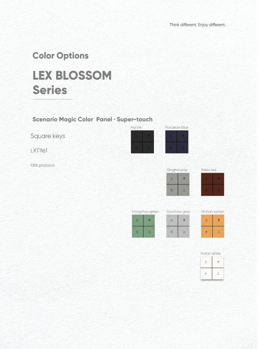 LEX BLOSSOM Magic Colour Panel — Square Keys view 4