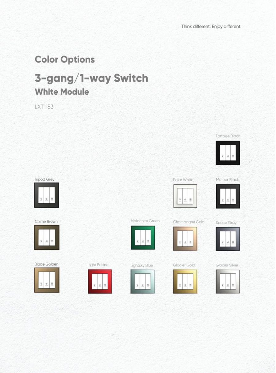 3-Gang / 1-Way Switch view 5