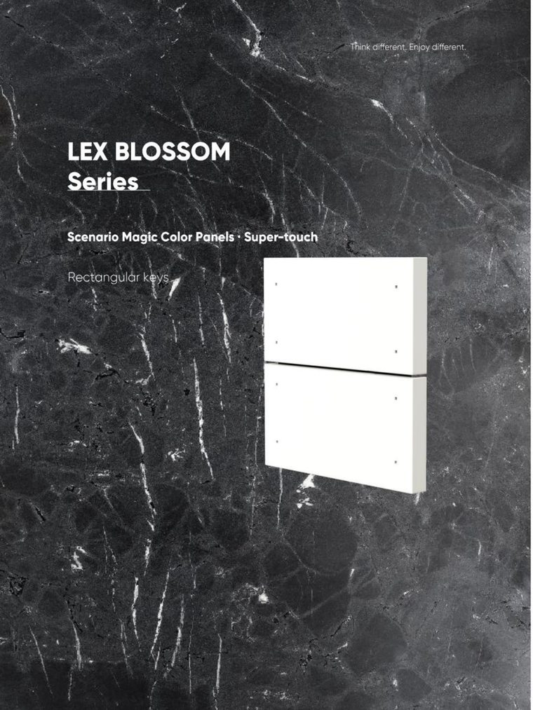 LEX BLOSSOM Magic Colour Panel — Rectangular Keys view 2