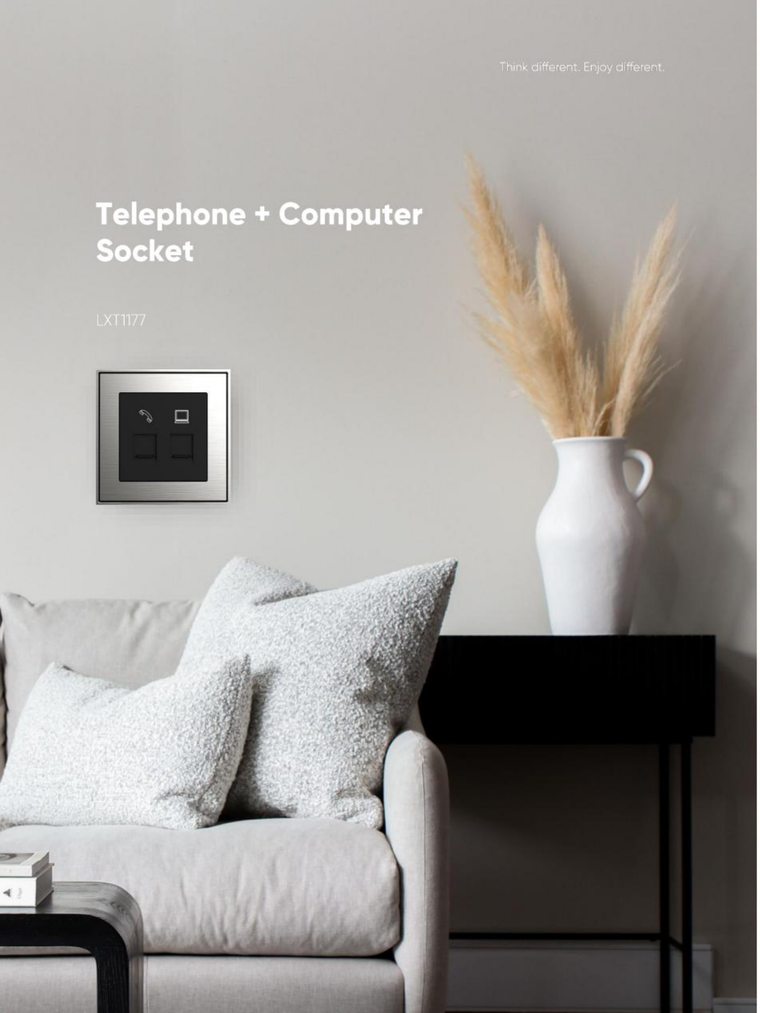 Telephone + Computer Socket view 2